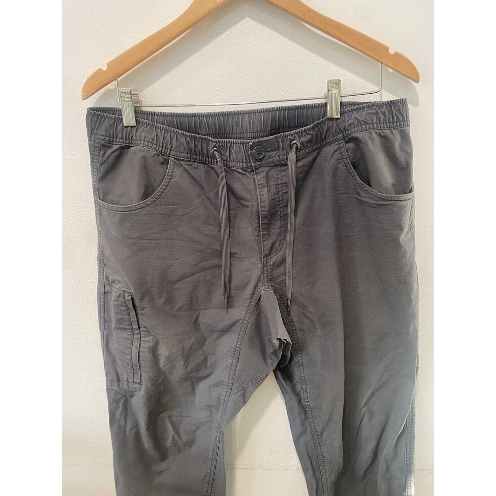BYLT Weekender Pants Mens Large Gray Ripstop Drawstring Athleisure Sz XL - Picture 2 of 4